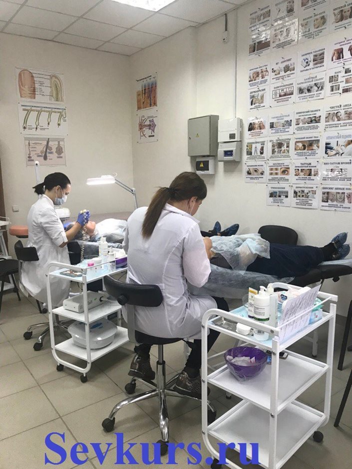 Практическое занятие медсестер по косметологии.